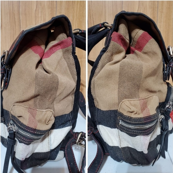 BURBERRY Check Medium Rucksack Backpack - Picture 7 of 14